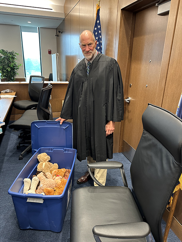 Judge Duddy in his office