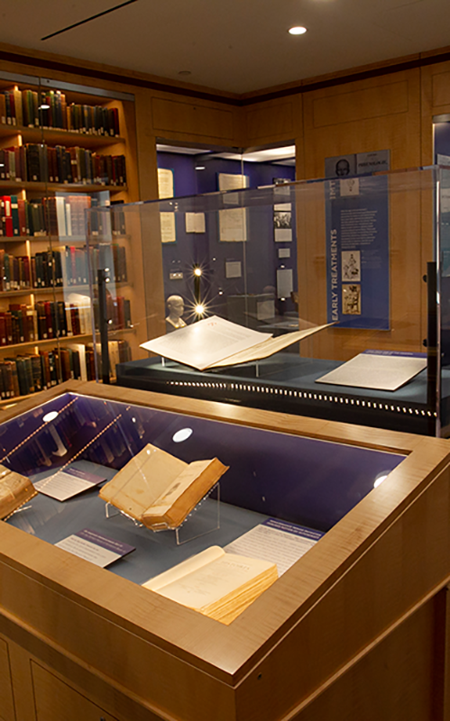 inside of the library and archives