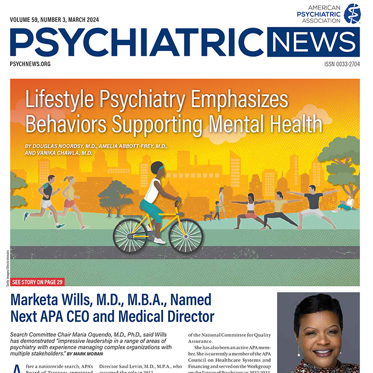 Psychiatric News Vol. 59, No. 3, March 2024 Cover 