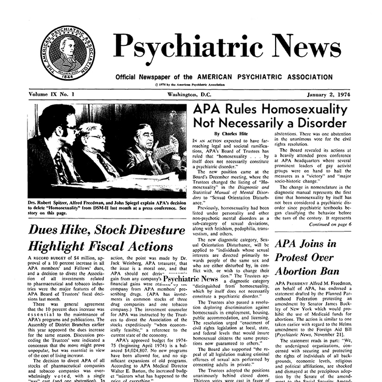 Psychiatric News Vol. IX, No. 1, January 2, 1974 Cover